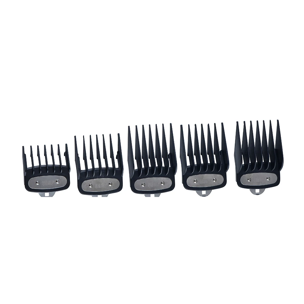 

Hot sales attachment combs with metal for hair trimmer, Black