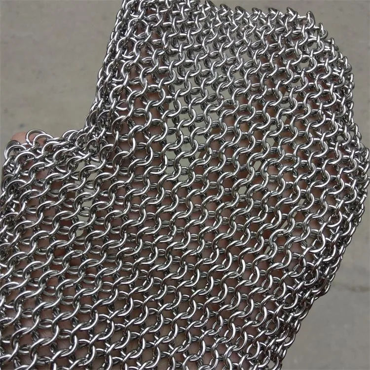 6*6'' 9mm Ring 1.5mm Wire Stainless Steel Chainmail Ring Mesh Buy