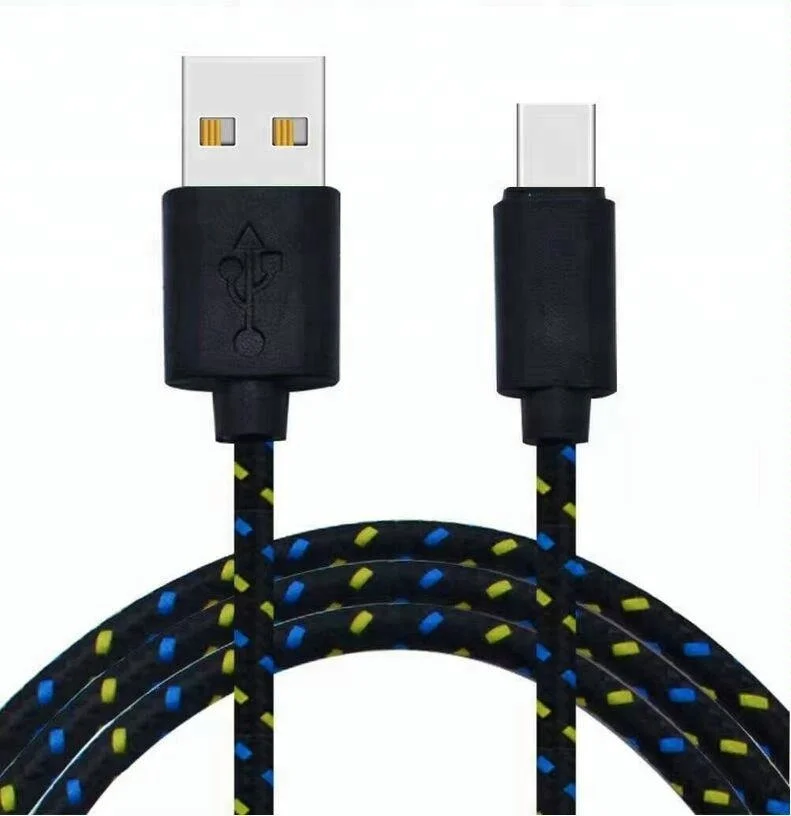 

Lowest Price Type C Data Sync Cable Nylon Braided Usb Charging Micro Usb V8 Cable, Multi color