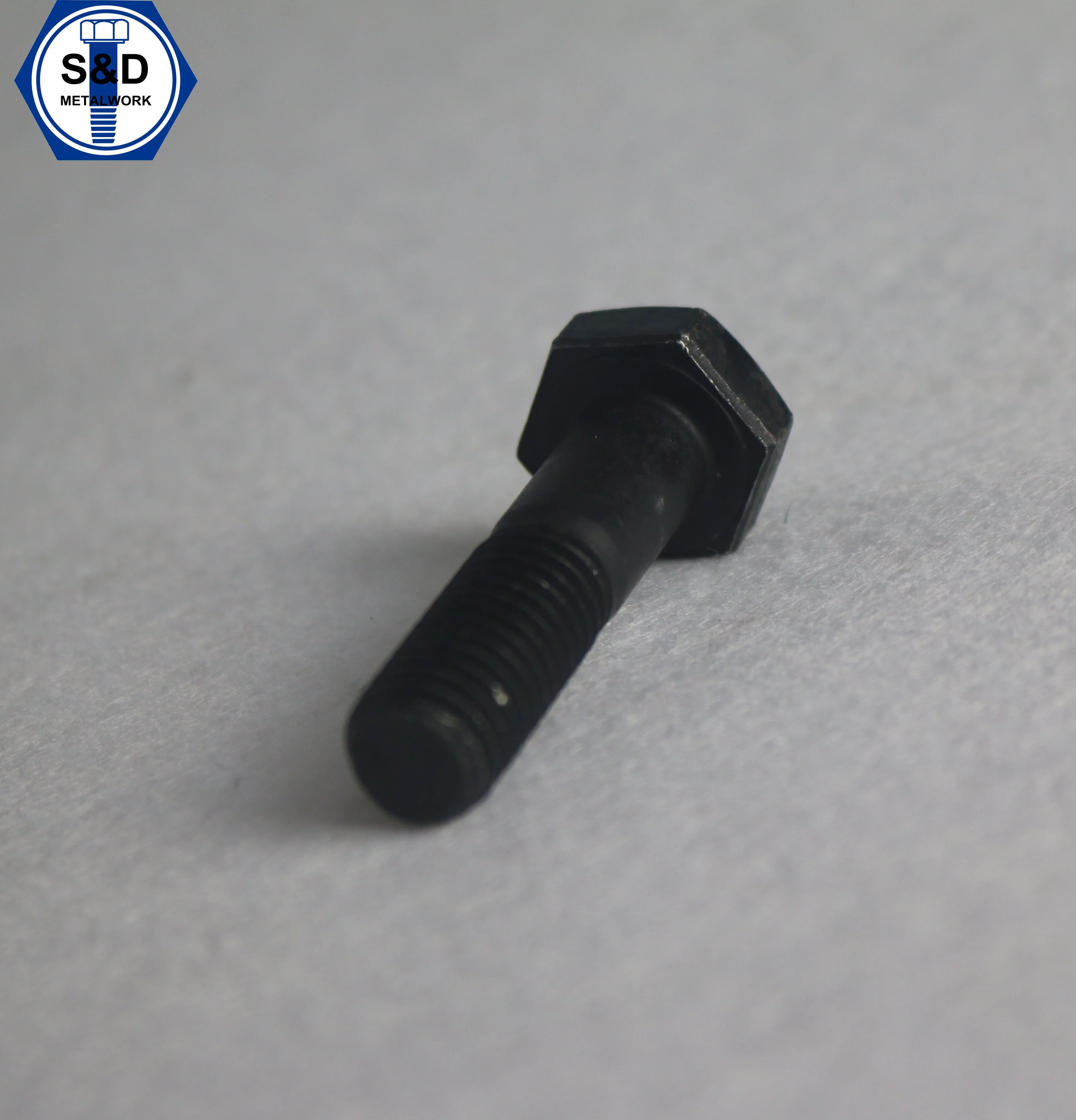 
Hex bolt and nut A325 Bolt Type 1 Black Finish long bolt 