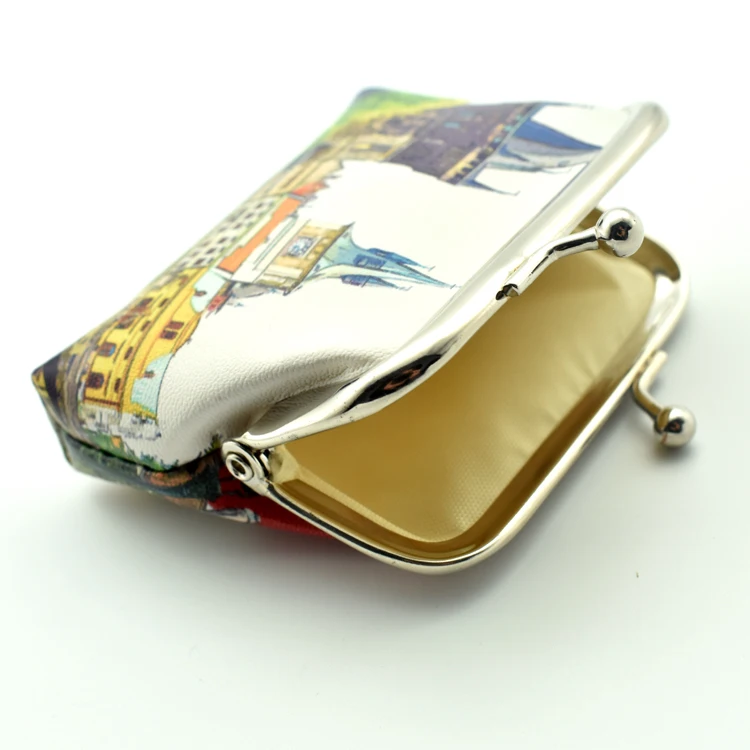 Manufacturer wholesale custom PU leather souvenir coin purse