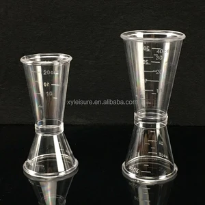 Image of 40cc double jiggers measuring cup 40ml plastic cocktail jigger
