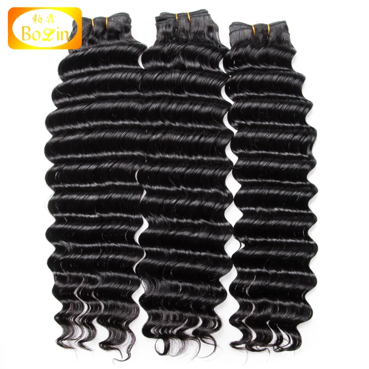 

unprocessed pure brazilian virgin remy hair deep wave bundle