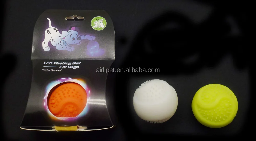 FDA Silicone Luminous Ball for Pet Dog Playing Biteable Tennis Ball for Dog