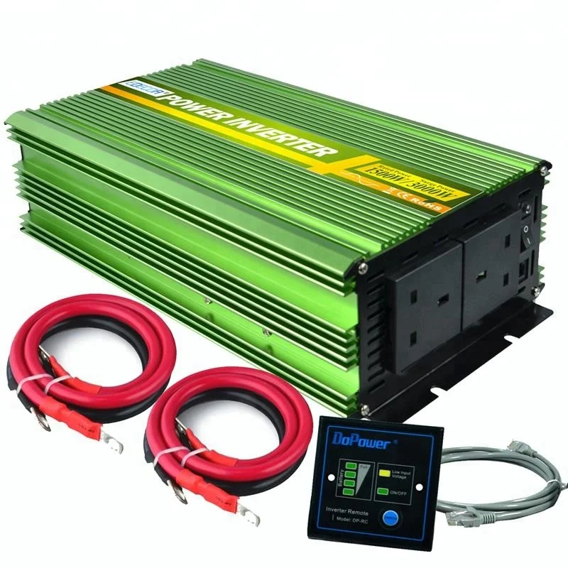 EDECOA Power Inverter 2500W Pure Sine Wave DC 12V to 240V AC with Multifunction Remote Control