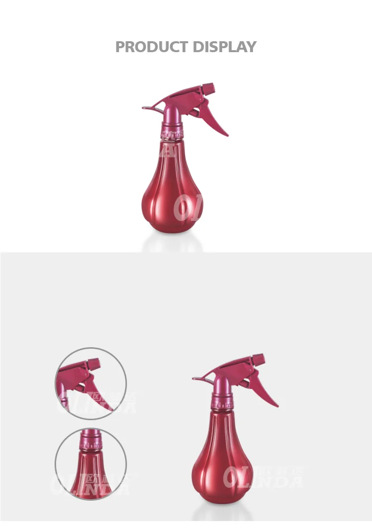 Cheap food grade unique shape novelty leak proof flat cleaning hand air pressure fine mist 16oz mini plastic spray bottle