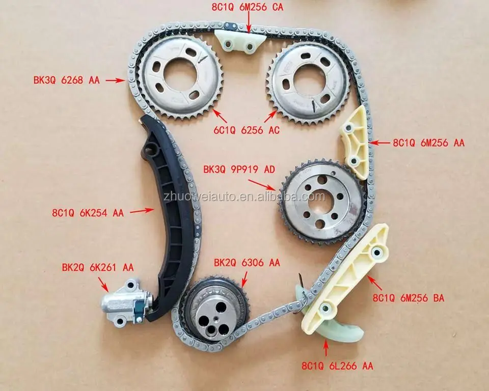 New Timing Chain Kit Oem U20212006 For Ranger 2.2 Bt50 Bk3q6268aa