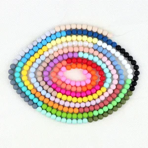 Wholesale Soft Silicone Teething Necklace Beads For Baby