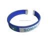 Somalia nation flag bracelets, cheap thread woven bracelets, hot economic promotion gifts