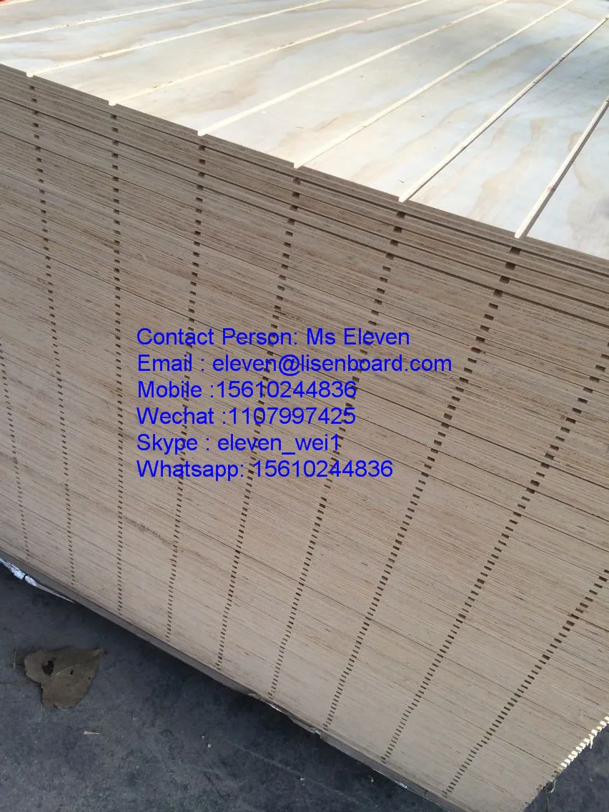 Slotted Plywood Pine Vgroove Or Wgroove Marine Grooving Plywood