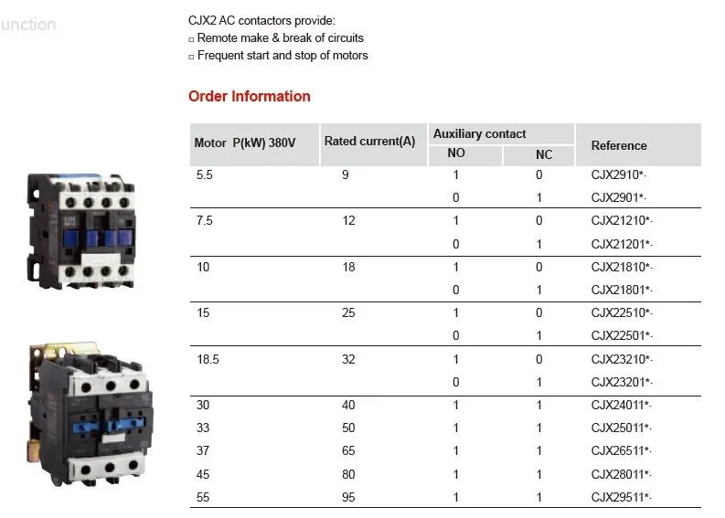 Cjx2 2510 схема подключения