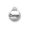 new arrival positive energy lead free nickel free tibetan silver plated courage domed initial letter custom made pendant