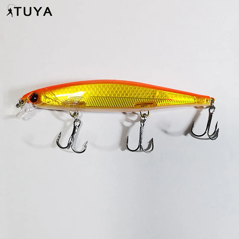 

11 cm 13g Carbon Steel Hooks Minnow ABS Fishing Bait