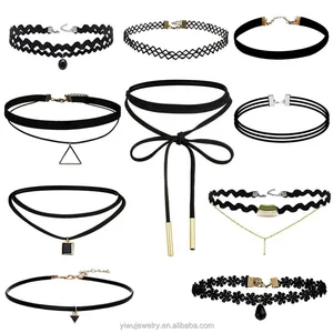 N1583-001 New Fashion Lace Necklace For Women Vintage Jewelry Choker Collares Accessories