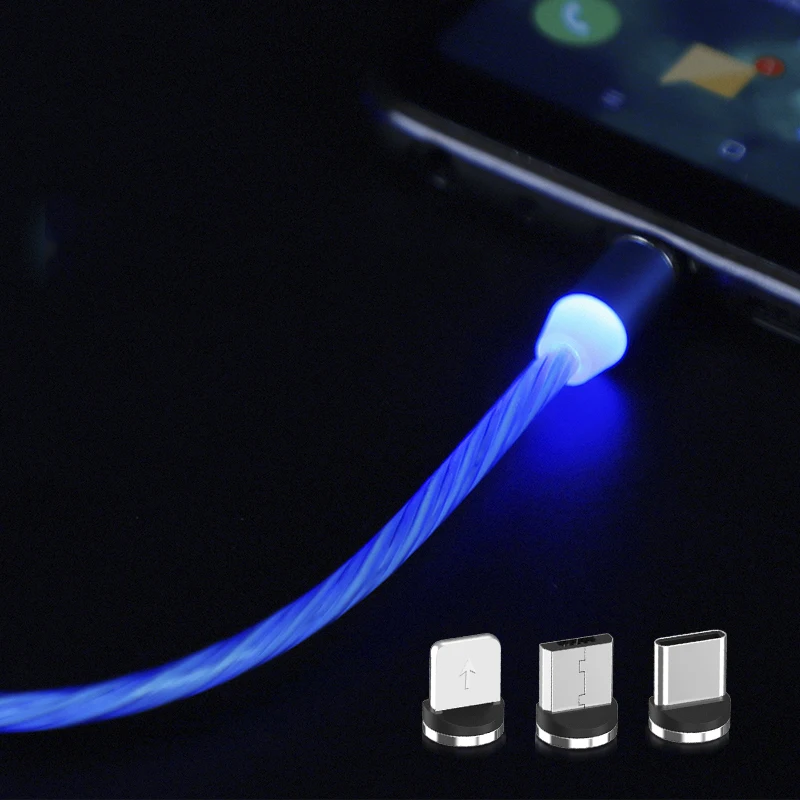 

3 in 1 led light usb c charging magnet cable
