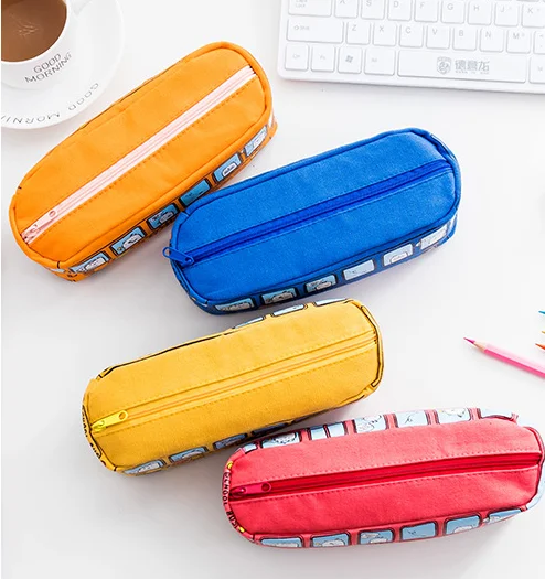 New School And Office Supplies Bus Pen Bag Cartoon Car Cute Pencil Case ...