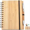 Unionpromo Ready To Ship Recycled Bamboo Cover Notebook And Pen Gift Set