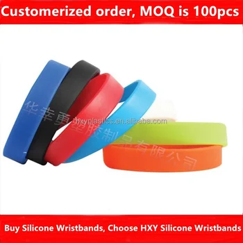 silicone bracelets no minimum