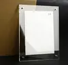 fashionable clear acrylic wall hanging A4 digital photo frames with screw