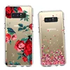 2017 Cover For Galaxy Note 8 Case New Flower Love Design Custom Printing Transparent Clear Crystal TPU For Samsung Note8 case