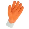 Hot recommend jersey lining wave crinkle latex fully coated softly working safety gloves