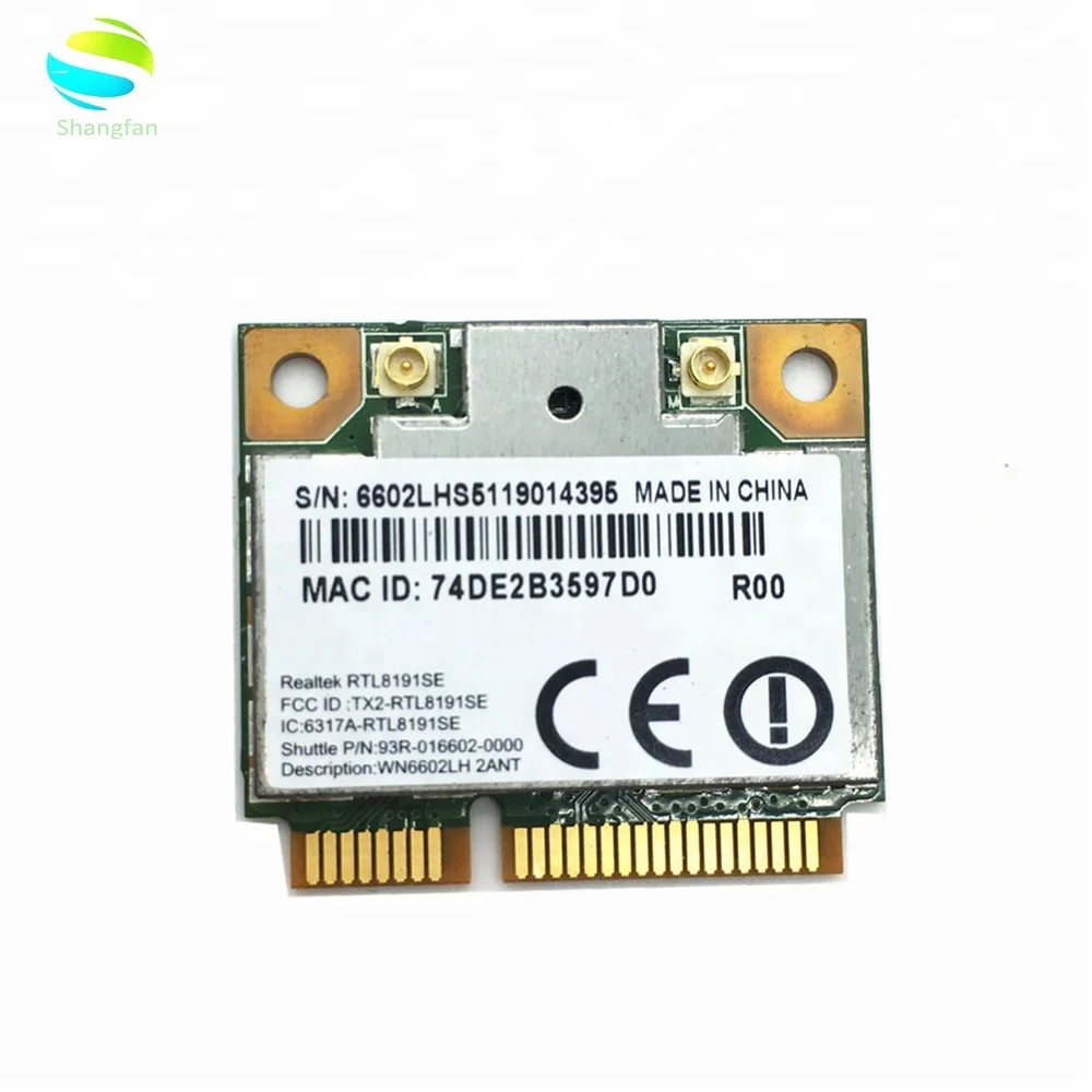 

Wireless Adapter Card for Realtek Ralink RTL8191 RTL8191SE Wifi 150Mbps MINI PCI-E for laptop PCI Express 802.11 b/g/n 150M