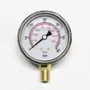 2.5" 60mm 800psi/60bar 1/4"NPT Glycerin Filled Pressure Gauge 304 Stainless Steel Case, Brass Internals,Stainless Steel Bezel