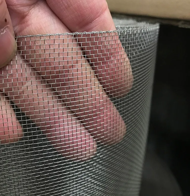 Black Wire Cloth Architectural Mesh Epoxy Resin Coated Aluminum Wire