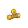 UL NSF UPC 3/4"X3/4"X3/4" Lead Free Push Fit Equal Tees