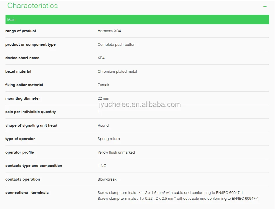 characteristics XB4BA51   1.png
