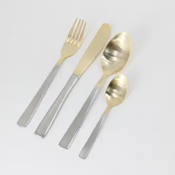 Jieyang 72pcs 84pcs Stainless Steel Silver And Gold Color Cutlery Jieyang 72pcs 84pcs Stainless Steel