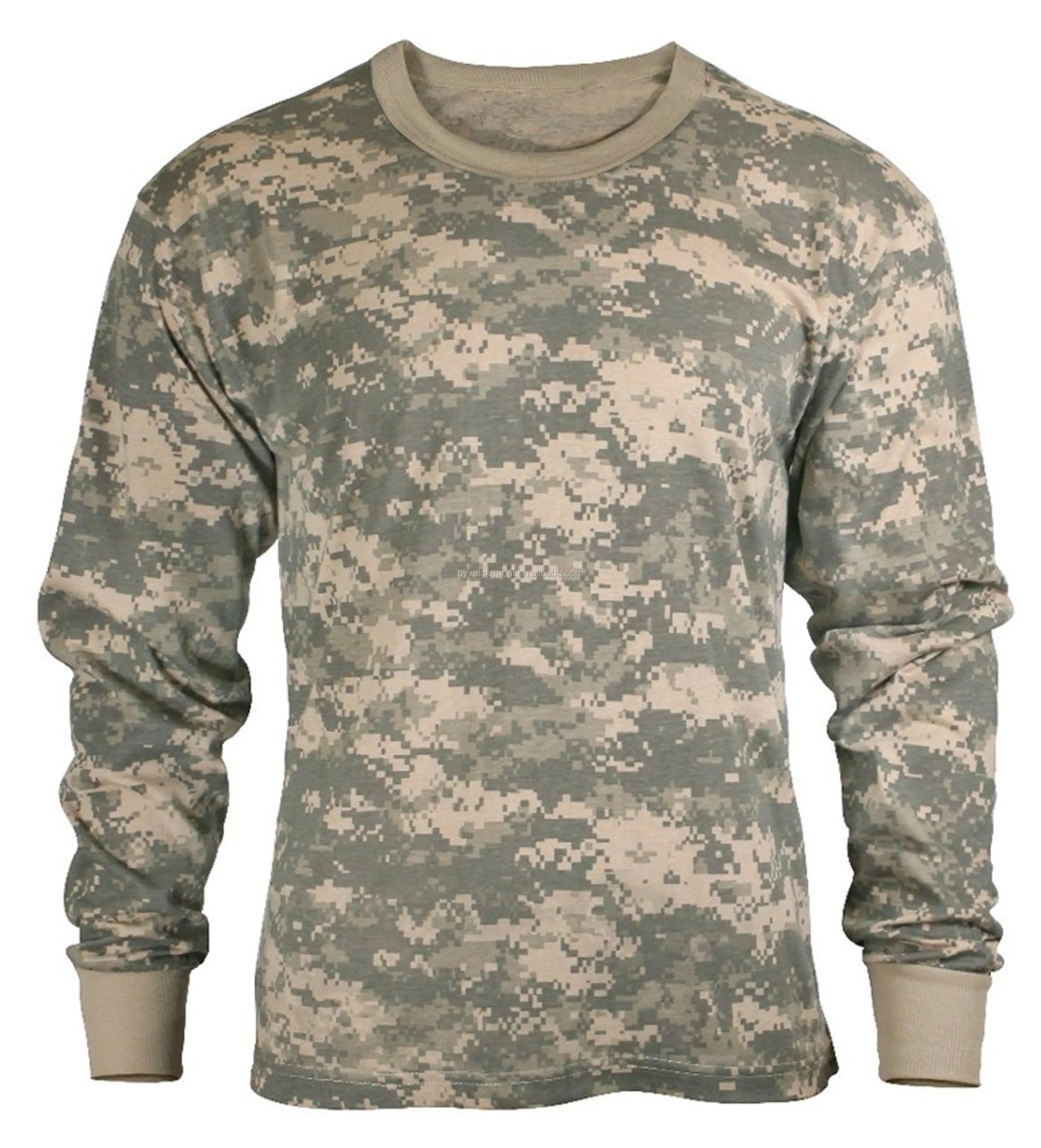 Camiseta De Manga Larga De Rendimiento,Camiseta Táctica Camiseta de camuflaje de hombres de manga larga | Mode de