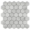 Italian white marble mosaic Bianco Carrara white marble stone mosaic supplier