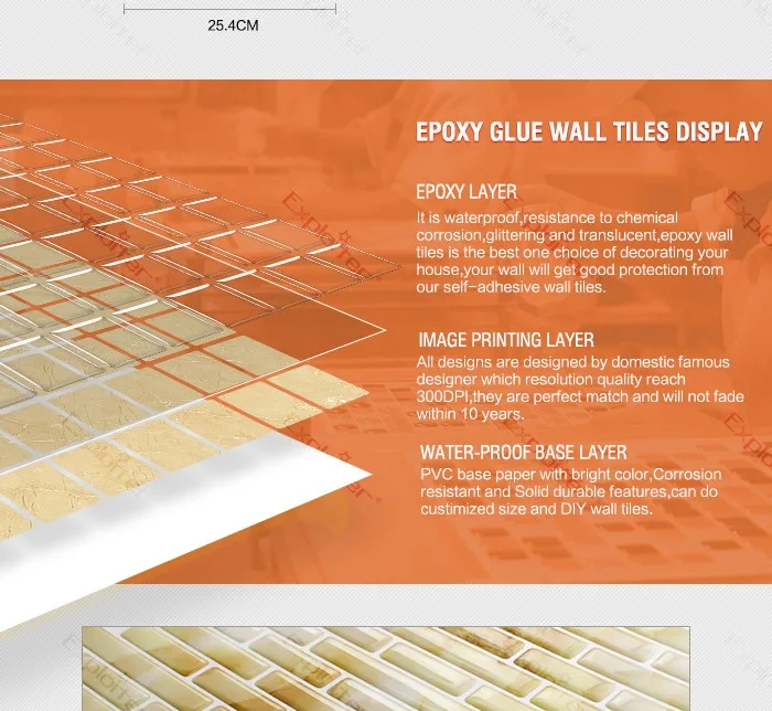 Kitchen Mosaic Plastic Wall Tiles Peel And Stick Tiles Buy Plastic