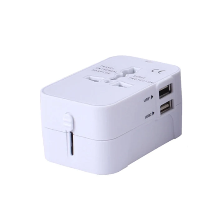 

World Multi conversion travel adapter, universal Portable usb adapter 10w travel adapter, Many color available, mixed, customized