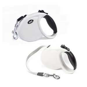 Image of Dog Supplies Pet Puppy Yellow Automatic Shiny Retractable Dog Leash 2.5m