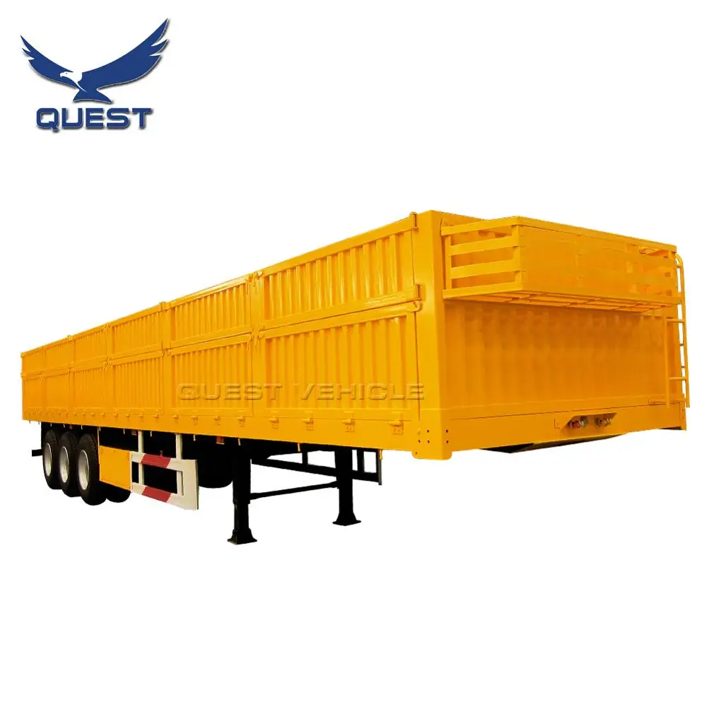 

3 Axle 40ft side panel container Truck trailer Towing Cargo Semi Curtain Side Trailer, Customers optional