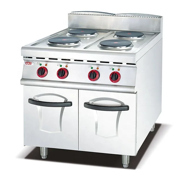 Commercial Electric Range With 4 Burner Electric Square Hot Plate