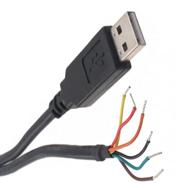 TTL-232R-5V-WE, TTL serial cable with wires open end, ftdi chipset USB TTL cable TTL-232R-3V3-WE usb to serial cable