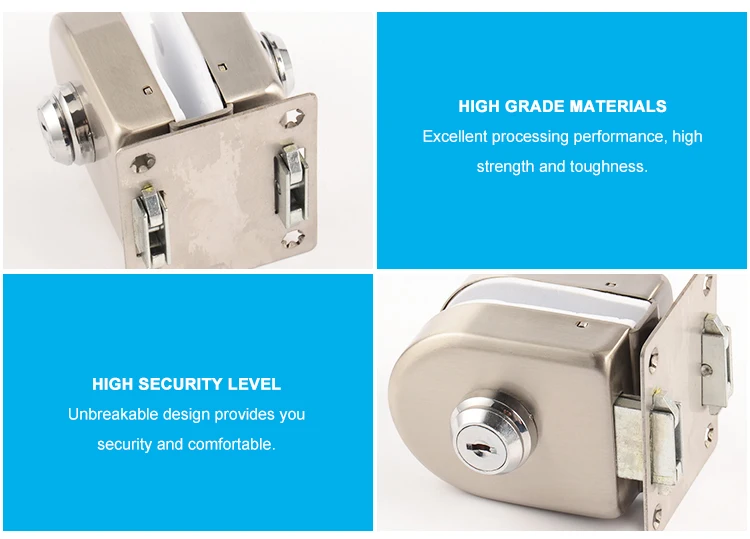 Frameless Commercial Sliding Glass Door Centre Key Lock Buy Glass