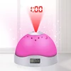 wholesale stock 7 Color Glowing Change LED Clock Thermometer half ball Digital Alarm Clock stars moon