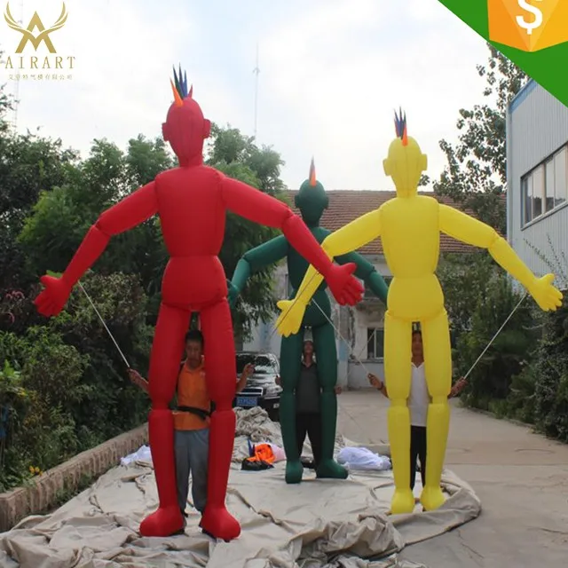 1m To 3.5m Popular Sale Inflatable Clown Puppet People Wear Costume ...