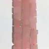 A grade natural gemstone Madagasca rose quartz rough coins rough heishi beads disc