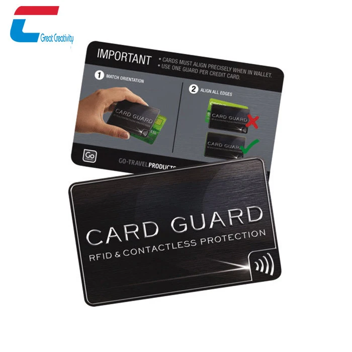 Un métal du détenteur de la carte de crédit Protecteur Imperméable rfdi Bloquant pour la sécurité 