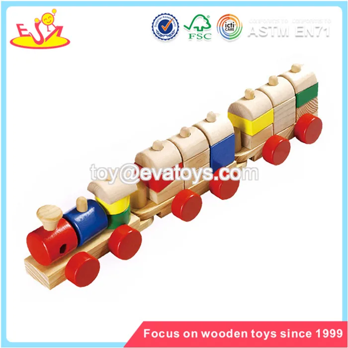Wholesale Educational Wooden Numbers Train Toy Animals Shape Numbers