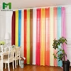 Hafei Hot Sale 2 pcs Rainbow Solid Voile Door Window Curtains Drape Panel Sheer Tulle For Home Decor Living Room Bedroom Kitchen