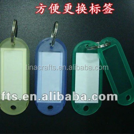 

Matte plastic Keyring acrylic luggage tag