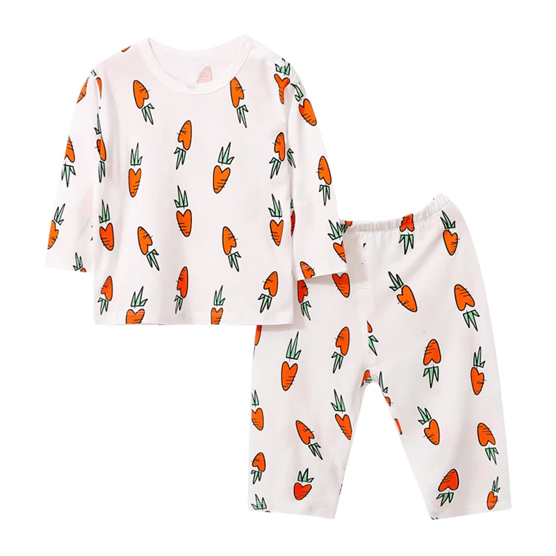 

Baby Clothes Pajamas Sets long Sleeve T-shirt+Pants 2pcs Spring Autumn Summer Wholesale, Picture