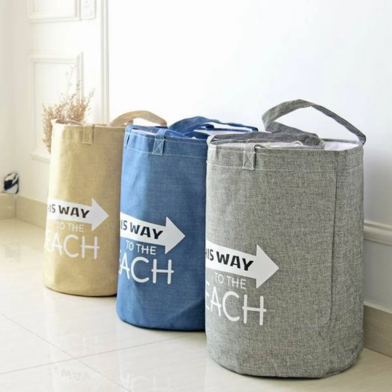 Eco-friendly quality custom laundry bag cotton beach bag  Laundry Basket