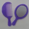 mini mirror and comb set with short handle baby mirror with comb